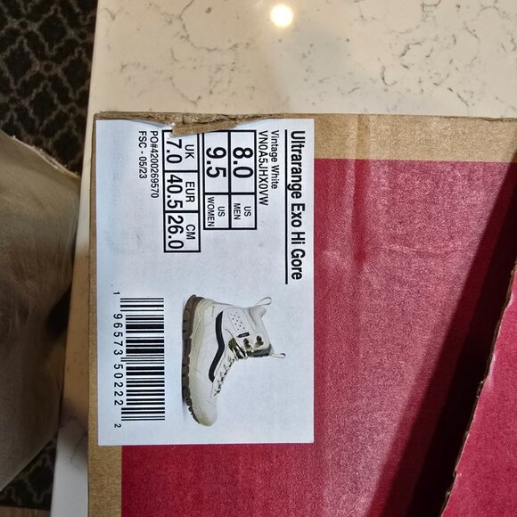 NEW Vans UltraRange EXO Hi GORE-TEX MTE-3 Waterproof Mens Shoe Boot WHITE SZ 8 - Picture 11 of 11